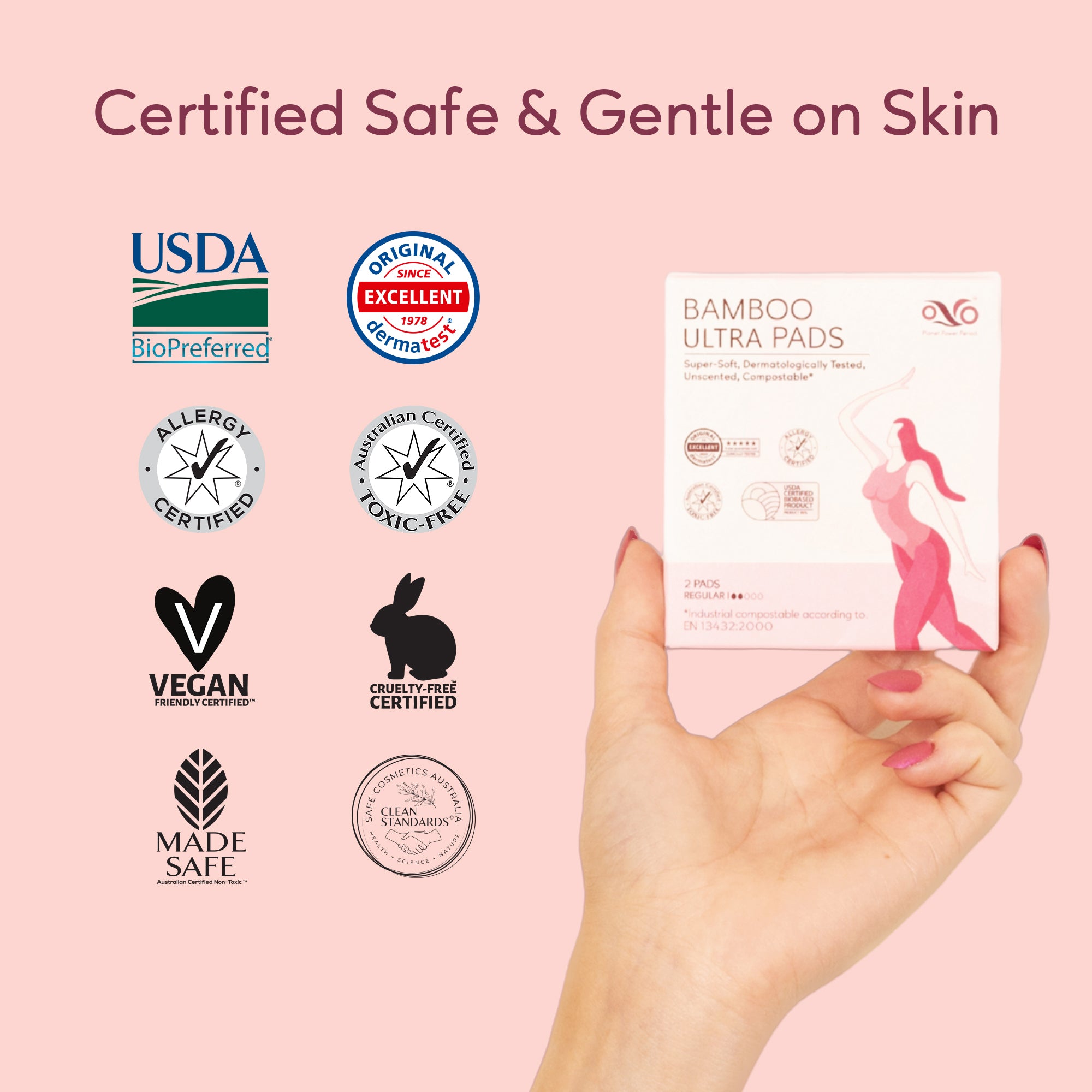 OVO Bamboo Ultra Pads Regular TRAVEL PACK (Pack of 3)