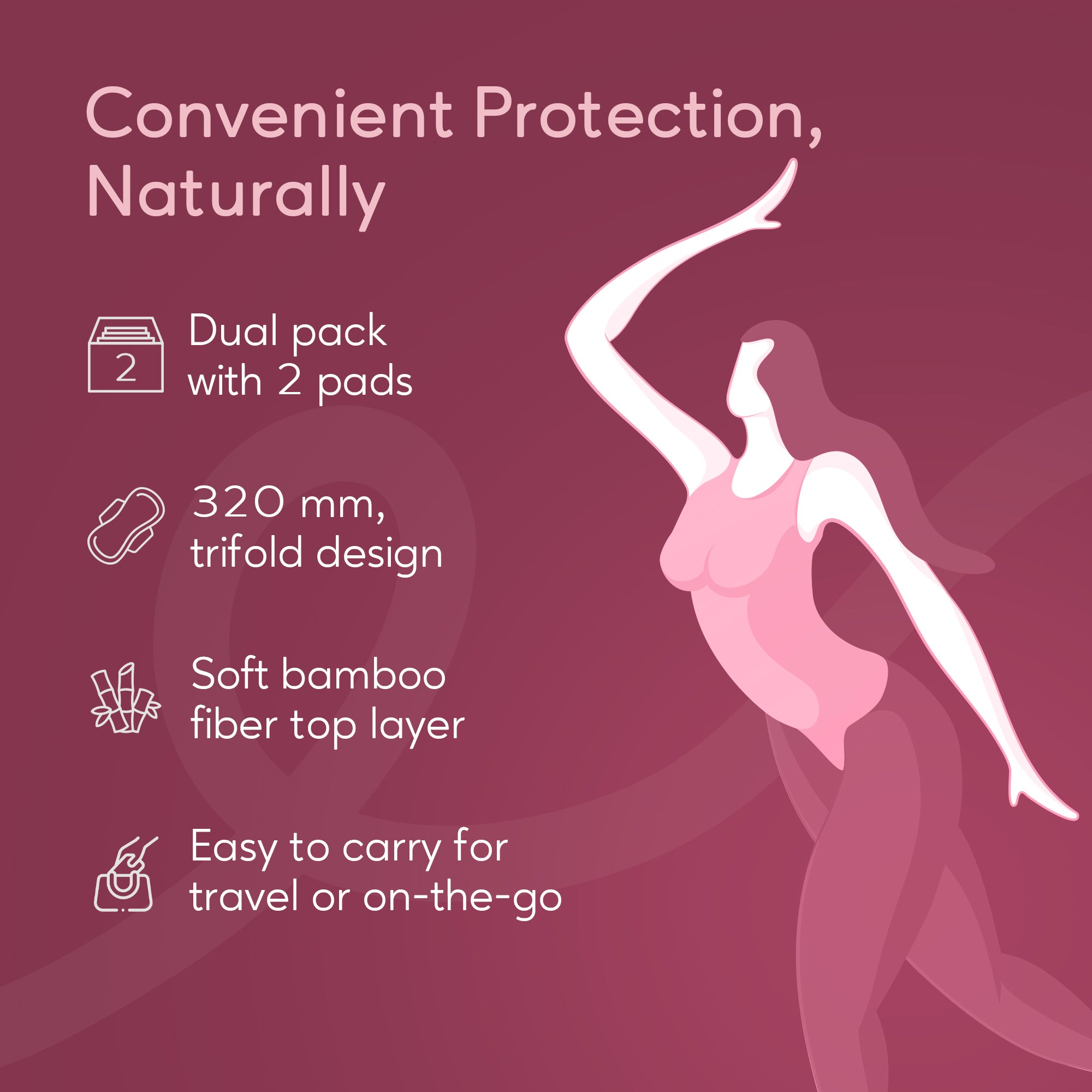 OVO Bamboo Ultra Pads Super Plus TRAVEL PACK (Pack of 3)