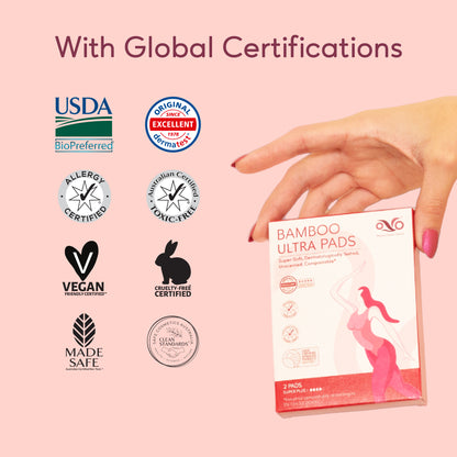 OVO Bamboo Ultra Pads Super Plus TRAVEL PACK (Pack of 3)