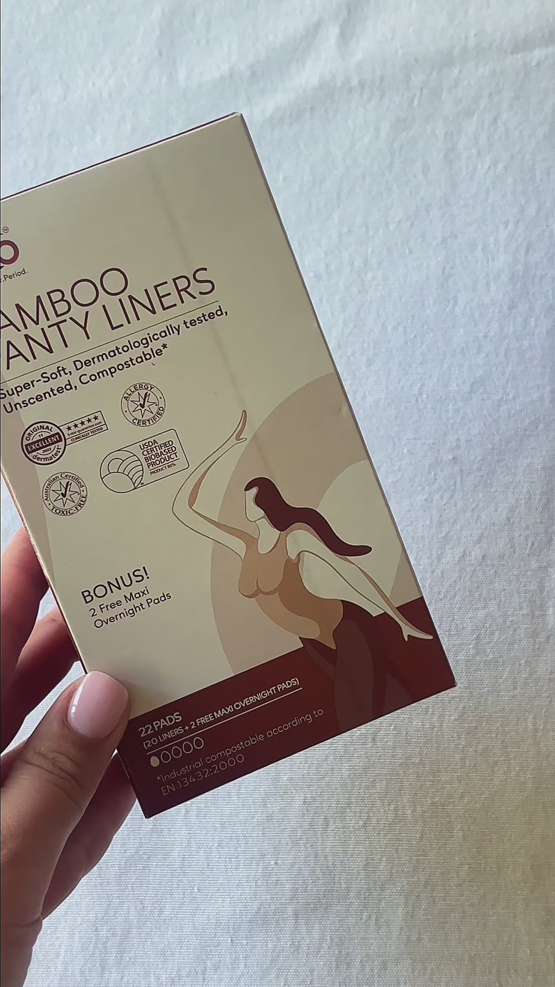 Load video: OVO Bamboo PANTY LINERS